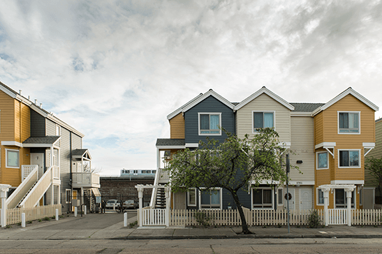 Transit-oriented development in West Oakland allows residents to travel to San Francisco and other nearby cities easily.