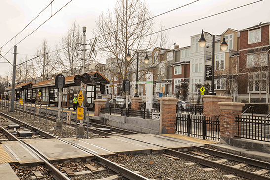Transit-oriented development.